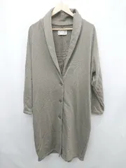 ◇ n'Or ノアール ロング シンプル 無地 長袖 ブルゾン カーディガン サイズF グレージュ系 レディース P  【1310020002045】のサムネイル