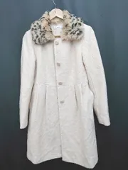 ◇ ◎ a.v.v アーヴェヴェstandard ラビットファー 2WAY 長袖 コート サイズＭ アイボリー レディース P  【1310020007521】のサムネイル