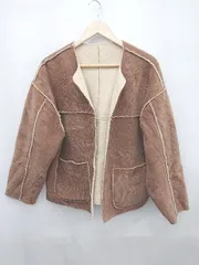 ■ FREAK'S STORE リバーシブル コーデュロイ ボア 長袖 ブルゾン ジャンパー サイズF ベージュ ブラウン レディース P  【1310020015359】のサムネイル