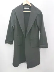 ◇ alcali アルカリ 無地 ロング シンプル 通勤 通学 長袖 コート サイズM ブラック レディース P  【1310020015809】のサムネイル