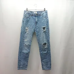 ◇ archives ジーンズ オールシーズン カジュアル シンプル ダメージ加工 デニムパンツ サイズS ブルー レディース E  【1310050016845】のサムネイル