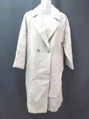 ◇ B:MING by BEAMS ダブルボタン ロング丈 裏地あり 厚手生地 長袖 コート サイズS ベージュ レディース E  【1310050020996】のサムネイル