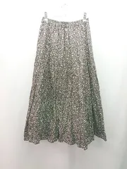 ◇ B:MING by BEAMS 花柄 ウエストゴム ガーリー ロング フレア スカート サイズS ブラウン レディース E  【1310050024475】のサムネイル