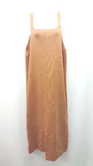◇ DRESKIP ドレスキップ スリット ニット ストレッチ ノースリーブ ロング丈 ワンピース サイズM ブラウン レディース E  【1310130002874】のサムネイル