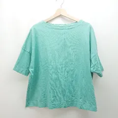 ◇ FREAK'S STORE ラウンドネック 無地 カジュアル 半袖 Tシャツ サイズF グリーン メンズレディース E  【1310130017809】