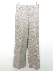 ◇ COEN DAILY CLOTHING チェック ウエストゴム カジュアル ロングパンツ 表記なし ブラウン レディース E  【1310130017694】のサムネイル