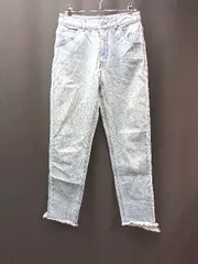 ◇ who's who Chico カジュアル ダメージ加工 切りっぱなし ウォッシュ デニムパンツ サイズM ライトブルー レディース E  【1310130018318】のサムネイル