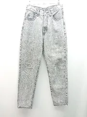 ◇ PAGEBOY ページボーイ パッチ 牛革 カウレザー デニムパンツ カジュアル ジーンズ サイズM グレー レディース E  【1310130028577】のサムネイル