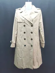◇ ◎ HusHusH ハッシュアッシュ 無地 ダブル 細身 シンプル 長袖 トレンチコート サイズ3 ベージュ レディース E  【1310130033588】のサムネイル
