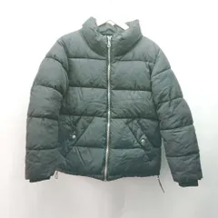 ◇ H&M エイチアンドエム 無地 スタンドカラー フルジップ 長袖 中綿ジャケット サイズXS ブラック レディース E  【1310130047899】