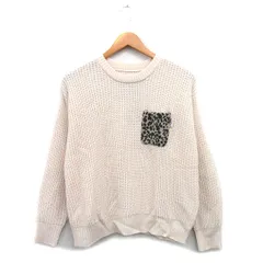 アーバンリサーチ サニーレーベル URBAN RESEARCH Sonny Label ニット セーター 長袖 胸ポケット F ベージュ /KT14