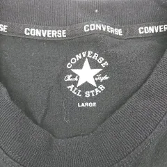 ◇ CONVERSE ロングtシャツ スニーカー 靴 刺繍 カジュアル 長袖 カットソー サイズL ブラック レディース E  【1310300021070】のサムネイル