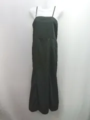 ◇ Aunt Marie's 無地 バックウエストゴム シンプル ロング ワンピース サイズF ブラック レディース E  【1310300046578】のサムネイル