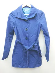 ◇ ◎ PROFILE プロフィール 大人女子 シンプル 長袖 トレンチコート サイズ38 ブルー系 レディース P  【1311300000072】のサムネイル