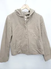 ◇ ◎ OPAQUE オペーク 無地 フーディー 長袖 ブルゾン ジャンパー サイズM ベージュ系 レディース P  【1402160002013】のサムネイル