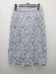 ◇ KBF+ ケービーエフプラ レース 大人女子 膝丈 タイト スカート サイズONE ブルー系 レディース P  【1402160005144】のサムネイル