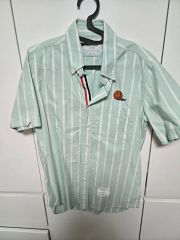 トムブラウン THOM BROWNE Tシャツ 鹿子素材 ポロシャツ素材 ライン 