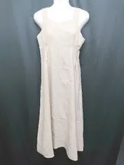 ◇ natural couture ナチュラル 大人かわいい ノースリーブ 膝下丈 ワンピース サイズM ベージュ レディース P  【1402160007674】のサムネイル