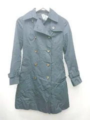 ◇ ◎ MICHEL KLEIN ミッシェルクラン シンプル 通勤 OL 無地 長袖 トレンチコート サイズ38 ネイビー レディース P  【1402160013132】のサムネイル
