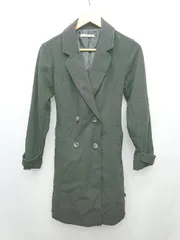 ◇ ◎ MAJESTIC LEGON マジェスティックレゴン シンプル 通勤 OL 長袖 トレンチコート サイズS ブラック レディース P  【1402160014528】のサムネイル