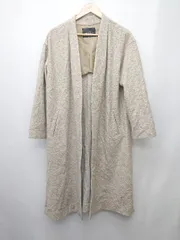 ◇ ◎ green label relaxing UNITED ARROWS サイドスリット ウール混 長袖 コート サイズ38 グレージュ系 レディース P  【1402270005232】のサムネイル