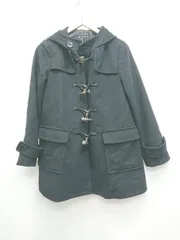 ■ UNITED ARROWS ユナイテッドアローズ ウール100% 通勤 通学 長袖 ピーコート サイズ40 ブラック レディース P  【1402270009322】のサムネイル