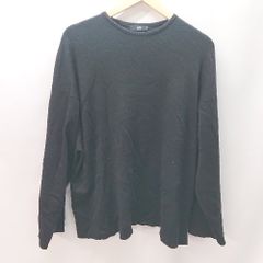◇ HARE ハレ 無地 シンプル ラフ カジュアル 長袖 ニットセーター サイズSMALL ブラック メンズ E 【1402280009299】