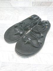 ◇ Teva テバ ロゴ カジュアル サンダル サイズ23.0㎝相当 ブラック レディース P 【1403180001956】