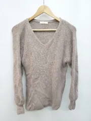 ◇ ◎ PROPORTION BODY DRESSING プロポーション 無地 カジュアル 長袖 ニット セーター サイズFR ベージュ レディース P  【1403180004315】