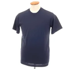 【中古】プラステ PLST ウールポリエステル クルーネック 半袖Ｔシャツ ネイビー【サイズM】【メンズ】のサムネイル