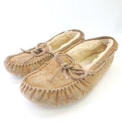 ◇ UGG アグ ボア ラウンドトゥ フラット ぺたんこ パンプス サイズ19.5 キャメル レディース E 【1404020008166】