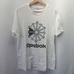 ◇ Reebok CLASSIC リーボッククラシック コットン100％ 半袖 Ｔシャツ サイズXO ホワイト系 メンズ E 【1404240016576】