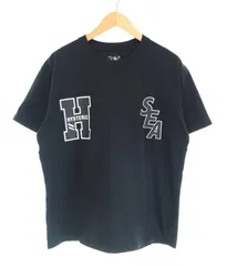 ウィンダンシー WIND AND SEA × HYSTERIC GLAMOUR 20AW Crewneck Tee ヒステリックグラマー コラボ Tシャツ 半袖 プリント  WDS-HYS-3-08 L Tシャツ ブラック Lサイズ 103MT-4572