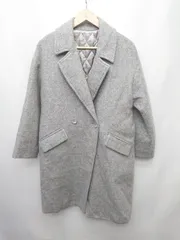 ◇ PREFERIR プレフェリール ダブルボタン 長袖 チェスターコート サイズＭ グレー レディース P  【1404250012070】のサムネイル