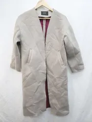◇ JETSET SOLO PLUS ジェットセットソロプラス ノーカラー ロング きれいめ 長袖 コート サイズF グレー レディース P  【1405090013869】のサムネイル