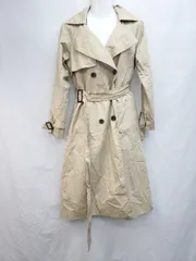 ◇ ◎ AZUL BY MOUSSY アズールバイマウジー ロング シンプル 通勤 OL 長袖 トレンチコート サイズS ベージュ レディース P  【1405090013142】のサムネイル
