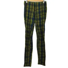 ズッカ ZUCCa 00s Y2K タータンチェック ウール ニット パンツ レギンス レディース JPN：M 