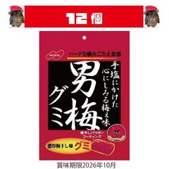 ノーベル製菓 男梅グミ 38g×12袋 【賞味期限2026/10】 - メルカリ