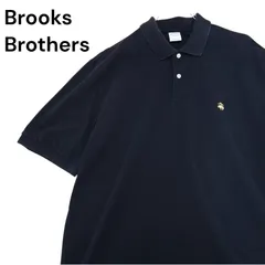 【XL】Brooks Brothers ブルックスブラザーズ ポロシャツ ブラック 大きめ 黒 古着