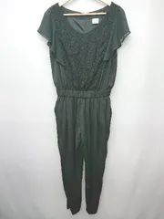 ◇ LIMITLESS LUXURY レース 切替 フレンチスリーブ オールインワン サイズF ブラック レディース P  【1406180045333】のサムネイル