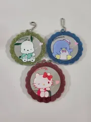 サンリオ ハローキティ ポチャッコ タキシードサム アークス アクリル スライド ミラー キーホルダー