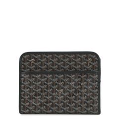 ゴヤール クラッチバッグ ジュバンスMM ポーチ ヘリンボーン PVC JOUVENMMLTY01CL01P GOYARD セカンドバッグ 黒