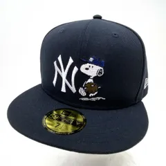 NEW ERA ニューエラ 59FIFTY PEANUTS スヌーピー ニューヨーク・ヤンキース ネイビー サイズ：7 1/2(59.6cm) ※中古のサムネイル