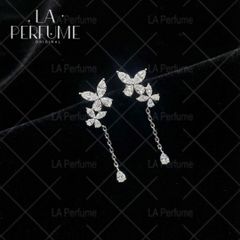 バタフライ✨ドロップピアス ハイカーボンダイヤモンド 蝶々 キラキラ 