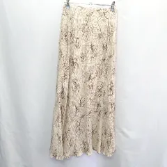 ◇ who's who Chico フーズフーチコ 花柄 ロング フレア スカート サイズF ホワイト系 レディース E  【1406180078812】のサムネイル