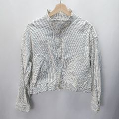 美品 トゥモローランドコレクション ストライプ刺繍ブルゾン 36 