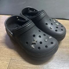 希少サイズ】クロックス メガ クラッシュ クロッグ ブラック M9