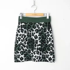 25/KENZO ケンゾー ヒョウ柄 レオパード ニット スカートのサムネイル