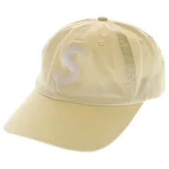 SUPREME (シュプリーム) 25SS Pigment Coated S Logo 6-Panel ピグメント加工 シックスパネル Sロゴキャップ アイボリー
