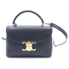 美品 CELINE セリーヌ ティーンニノ 2WAY ブラック ゴールド金具 